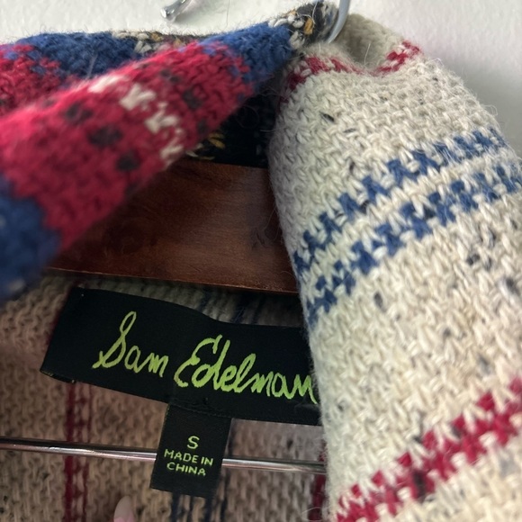 Sam Edelman sleeveless kimono‎ color red, blue and creams size S - Picture 4 of 5